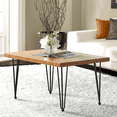 thumbnail image 1 of Set of 4 AnthroDesk Carbon Steel Metal Table Legs. for Dining Room, Patio, Coffee Table, Office, Home Office with Matte Black Powder Coating (Hairpin 28"), 1 of 8