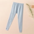 thumbnail image 4 of Kids Solid Color Warm Leg Binding Elastic Waist Long Pants Medium and Large Comfortable Leggings, 4 of 4