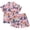 Pink, variant on Nwiuh Boys Hawaiian Shirt and Short Set Beach Shirts for Kids Printed Casual Outfit 2 Piece with Pocket 2-13 Years (Yellow, 2-3 Years)