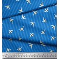 thumbnail image 2 of Soimoi Viscose Chiffon Fabric Stripe & Stork Bird Fabric Prints By Yard 42 Inch Wide, 2 of 3