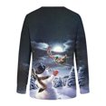 thumbnail image 4 of Chandails à Capuchon de Noël pour Femmes, Hauts Décontractés Mode, Manches Longues, Imprimé de Noël, Col Rond, Couverture, Chandail à Enfiler, Chandails à Col Rond pour Femmes en Liquidation, 4 of 4