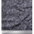 thumbnail image 1 of Soimoi Gray Heavy Satin Fabric Leopard & Wild Animal Skin Printed Fabric 1 Yard 54 Inch Wide, 1 of 3