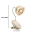 thumbnail image 3 of Limited Time Deal Iumwxz Small Fan Clipable Desktop Small Fan Clip On Fan USB Rechargeable Desktop Clip Type Small Fan Room Fan Bedside Fan Desk Fan Apartment Essentials, 3 of 6