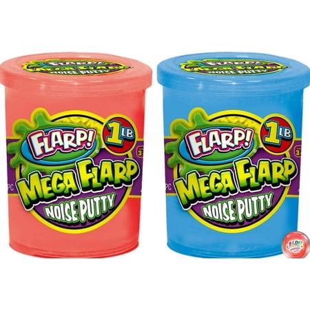 JA-RU 1Lb Mega Flarp Noise Putty Scented (2 Units) Fidget Toy Squishy Sensory Toys for Easter Autism Stress Toy Party Favors in Bulk Party Supplies Fidget for Kids and Adults Boys & Girls.335-2