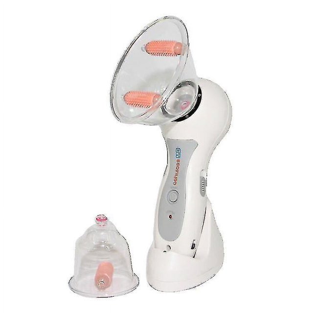 Appareil de Massage Corporel en Réservoir sous Vide Anti-Cellulite, Trousse de Thérapie, Aspirateur de Thérapie, 1 Pce, Blanc. l'Appareil Présente une Conception Blanche à Main avec des Gobelets Transparents Interchangeables Équipés de Rouleaux Roses pour Massage en Profondeur. Il Est portable et Convient pour une Utilisation sur les Bras, l'Abdomen, le Dos, les Fesses et les Jambes. l'Intensité de la Succion Est Ajustable, et l'Appareil Aide à Lisser et à Sculpter le Corps, Améliorer la Fermeté de la Peau et Tonifier les muscles. Dimensions