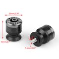 thumbnail image 2 of Universal Motorcycle CNC Carbon Fiber 6mm Swingarm Sliders Spools Gray, 2 of 3