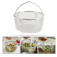 thumbnail image 2 of Stainless Steel Fryer Deep Fryer Frying With Handle Steaming Air Fryer Accessories, 2 of 5