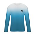 thumbnail image 4 of RXIRUCGD T-Shirt à Col Rond pour Hommes, Décontracté, Mode, Imprimé, Manches Courtes, Chandail, Bleu Pâle, Taille : M, 4 of 5