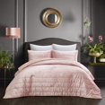thumbnail image 1 of Grace Living Zymir Crushed Velvet Comforter Set - Channel Tufted, 1 of 5