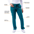 thumbnail image 4 of Adar Pro Sarraus pour Femmes - Pantalon de Sarrau de Yoga à Jambe Étroite, 4 of 8