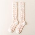 thumbnail image 2 of Winter Stocking Stocking Lady Stocking Striped Candy Coloured Coral Stocking With Thick Warm Floor, 2 of 5