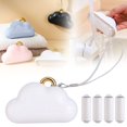 thumbnail image 1 of Mini Reusable Lint Roller Set with 1 Washable Roller & 120 Sticky Sheets - Washable Pet Hair Remover & Travel Lint Brush for Clothes Fuzz Pet Hair(White), 1 of 9