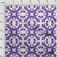 thumbnail image 3 of oneOone Georgette Viscose Purple Fabric Asian Block Floral Sewing Craft Projects Fabric Prints By Yard 42 Inch Wide, 3 of 4