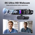 thumbnail image 3 of RONY Caméra Web 4K avec Mise au Point Automatique et Micro à Réduction de Bruit : Caméra PC Plug & Play pour Windows 11/10/8/7, Vista/7/8/10, Mac, Android, Linux, 3 of 10