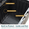 thumbnail image 3 of Sunnydaze Lockable Outdoor Small Deck Box with Storage and Side Handles - 32-Gal. - Phantom Gray, 3 of 10