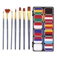 thumbnail image 3 of 12 Colors Facepainting with Brushes Water based Painting Palettes for, 3 of 8