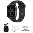 thumbnail image 1 of Refurbished Apple Watch SE (2020) 1st Gen 40mm (GPS + Cellular) Space Gray w/ Wireless Earbuds, 1 of 4