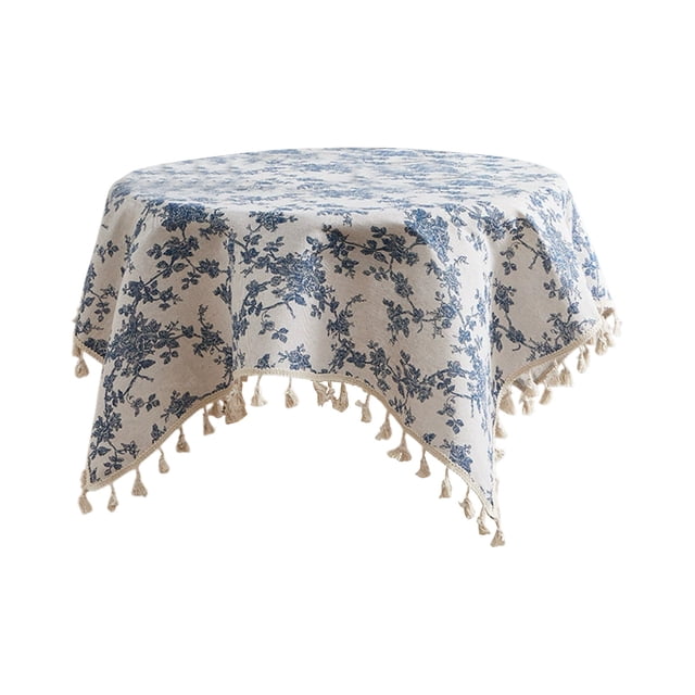 Jpxdew Polyester Tablecloth,23.62x23.62in,Floral Design,Heat Resistant,Dirt Proof,Home Decor