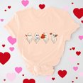 thumbnail image 1 of Cadeaux de la Saint-Valentin T-shirt Décontracté à Manches Courtes et Col Rond pour Femmes avec Imprimé Arbre de Noël, 1 of 6