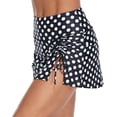 thumbnail image 3 of Women Swim Skirt Drawstrings Sides Swim Shorts Bathing Suit Skirted Swimsuit Bottom, 3 of 6