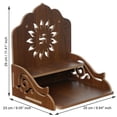 thumbnail image 2 of Brown Swastik Design With Shelf Laminated Wooden Pooja Temple Or Mandir, 2 of 5