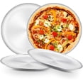 thumbnail image 2 of Pizza tray, set of 4, stainless steel, round pizza shape, pizza baking tray for baking in the oven, ∅ 26 cm, healthy & durable, easy to clean & dishwasher-safe, 2 of 4