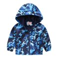 thumbnail image 1 of Eashery Manteau Matelassé d'Hiver pour Garçons à Manches Longues avec Capuchon, Vêtements d'Automne et d'Hiver, Manteau pour Garçons (Multicolore H 3-4 Ans), 1 of 5