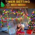 thumbnail image 4 of KNONEW 197FT 500 LED Christmas Lights Outdoor String Lights 8 Modes & Memory Fairy Light Plug in Waterproof LED String Lights for Xmas Yard Tree Wedding Party Holiday Decorations (Multicolor), 4 of 8
