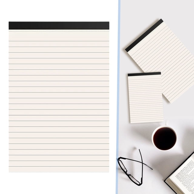 FENGGHAO Ruled Legal Pad Writing Paper A4 Perforated Sheets for Office and Professional Notes 80 Sheets