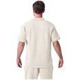 thumbnail image 3 of Styesk Mens Outfits 2 Piece Summer Men's Casual Fashion Solid Color Short Sleeved Lapel Drawstring Elastic Waist Set, 3 of 3