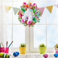 thumbnail image 3 of Spring Easter Bunny Door Hanger Wreath Rabbit Ribbon Home Party Wall Decorations, 3 of 8