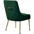 thumbnail image 2 of Pemberly Row Chaise de Salle à Manger Moderne en Velours Verte de 19,5 Po H (Ensemble de 2), 2 of 6