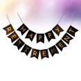 thumbnail image 4 of 1 Set Retirement Paper Photo Banners Glitter Letter Printing Flag Set Photo Bunting Party Layout for Retirement Party (HAPPY RETIREMENT Pattern), 4 of 5