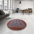 thumbnail image 4 of Ahgly Company Machine Washable Indoor Square Industrial Modern Gunmetal Gray Area Rugs, 6' Square, 4 of 7