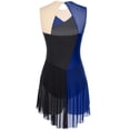 thumbnail image 4 of RUNQHUI Robe de Patinage Artistique Femmes Strass Scintillants Justaucorps de Danse Ballet pour Compétition Bleu TTG, 4 of 7