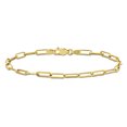 thumbnail image 1 of Miabella Women's 14kt Yellow Gold Paperclip Chain Bracelet, 1 of 1