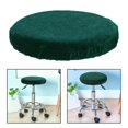 thumbnail image 3 of Round Bar Stool Cushion Covers Luxury Dustproof with Elastic Washable Chair Seat Green, 3 of 9