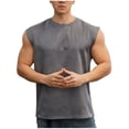 thumbnail image 2 of LOVZFMLL Tank Tops for Men's Tank Solid Color Outdoor Fitness Sports Fine Strip Breathable Tank, 2 of 4