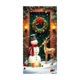 thumbnail image 2 of Uuiauoio Rideau de Porte de Noël Décoration de Vacances avec Design en Polyester pour Porte et Mur Intérieur Extérieur Décoration de Fête de Noël Fête à la Maison, 2 of 7