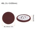thumbnail image 2 of Unique Bargains 20pcs 48L Fabric Cloth Covered Button 30mm Round Metal Shank Sewing Buttons for Suits Dress Blouses, Caramel, 2 of 5