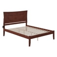thumbnail image 3 of AFI Metro Queen Solid Wood Platform Bed with USB Charging Station in Walnut, 3 of 7