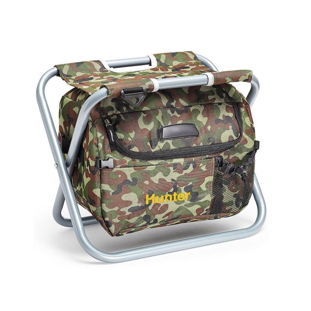 Weddingstar Chaise Glacière Pliante Camouflage - Monogramme Brodé