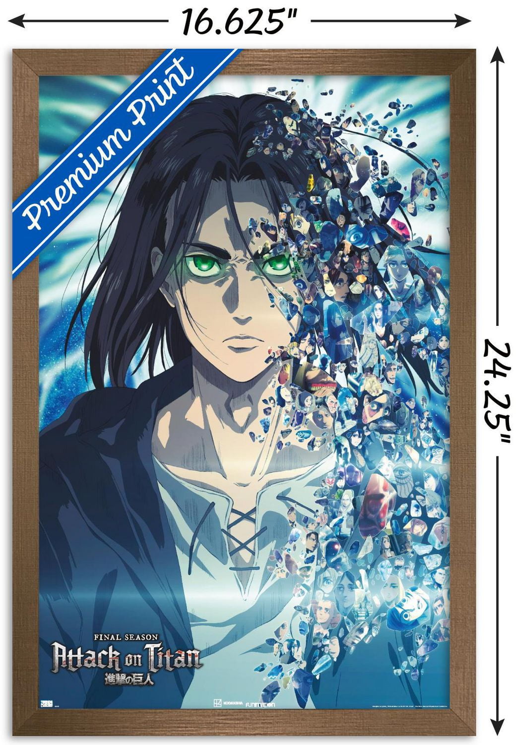 Attack on Titan: The Final Season - Fragments Wall Poster, 14.725" x 22.375"