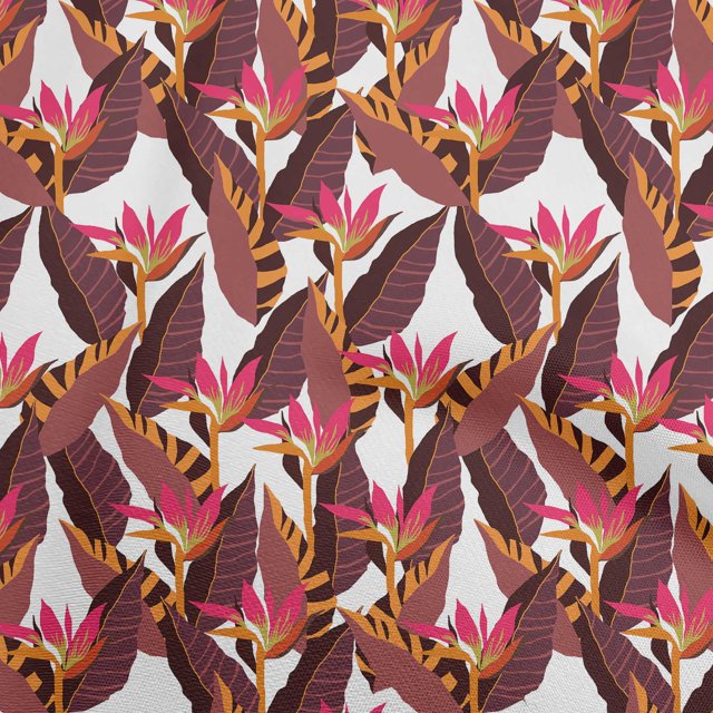 oneOone Rayon Dark Magenta Fabric Floral Sewing Craft Projects Fabric Prints By Yard 56 Inch Wide