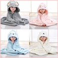 thumbnail image 5 of Newborn Cartoon Animal Baby Bath Towel, 5 of 5