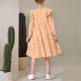 thumbnail image 5 of JDQJBZ Robe à Manches Longues pour Enfants, Imprimé de Cœurs, à Volants Superposés, Tenue d'Été Décontractée, 5 of 5