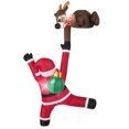 thumbnail image 2 of Costway 8.5 FT Christmas Inflatable Reindeer & Climbing Santa Claus, Indoor/Outdoor, 2 of 10