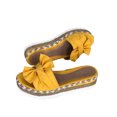 thumbnail image 2 of Sandales à Plateforme Compensée pour Femmes Semelles Épaisses Plates de Plage Apparence Imperméable Résistantes à l'Usure Pantoufles Décontractées Sandales Femme Claquettes Extérieur Dames Jaune 38, 2 of 6