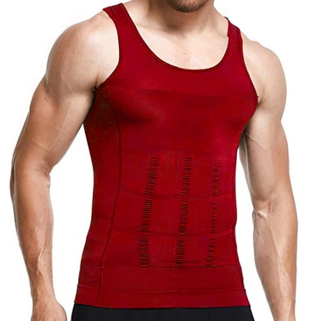 Haut Gainant pour Homme - Amincissant, Nylon Spandex, Col Rond - Usage Quotidien & Musculation