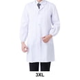 thumbnail image 4 of fastboy Laboratory Coat Buttons Multi Pocket Short Sleeve Pet Shop School Factory Work Clothes Internship Section Beautician Use Long Sleeve 3XL, 4 of 7
